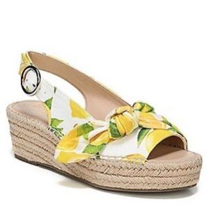 Franco Sarto Pirouette Lemon Espadrilles Size 7